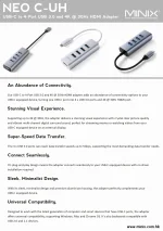 MINIX NEO C-UH (USB-C to 4-Port USB 3.0 and 4K @ 30Hz HDMI Adapter) - Info Sheet.webp
